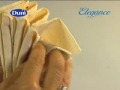 napkin fold Feather