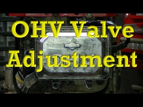how to adjust ohv valves