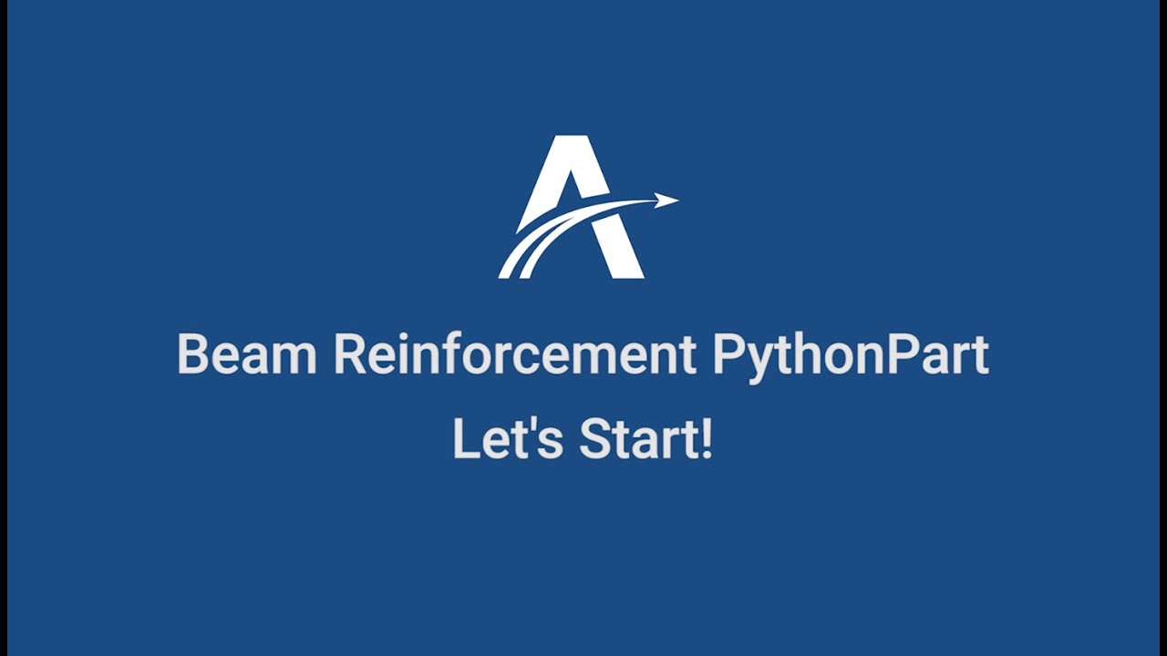 01. Let's Start! | Beam Reinforcement Python Parts in ALLPLAN