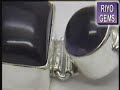 Silver Amethyst Bracelet Riyogems.com