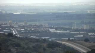 تصوير لمدخل قلقيلية من على سطح منزلنا في قرية عسلة