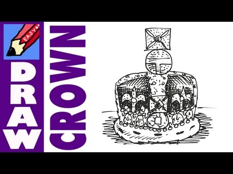 how to draw crown