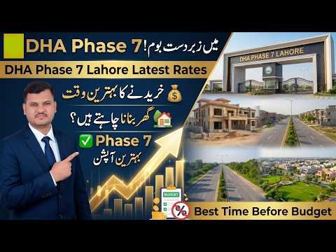 DHA Phase 7 Lahore 5 Marla, 10 Marla & 1 Kanal Plot Price Analysis | Possession vs File Rates