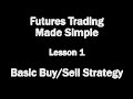 Futures Trading Made Simple - Lesson 1 - Basic Buy/Sell Strategy