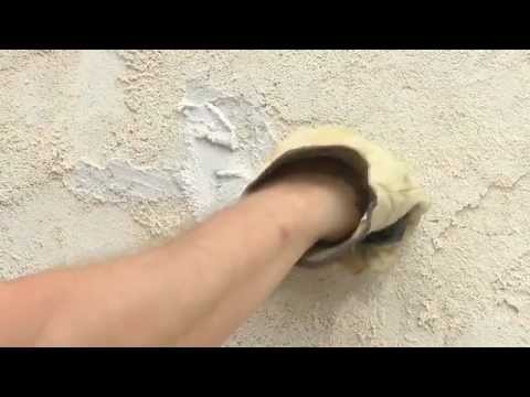 how to patch interior stucco walls