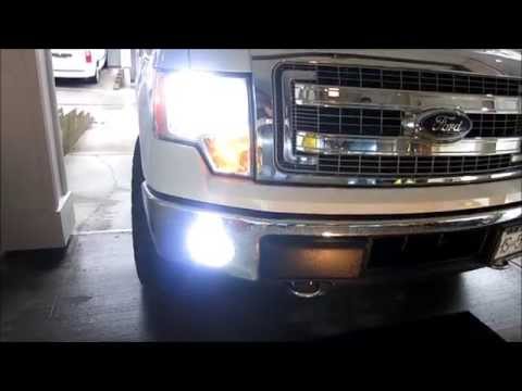 HOW TO INSTALL HID FOG LIGHTS H10 FORD F150 2014