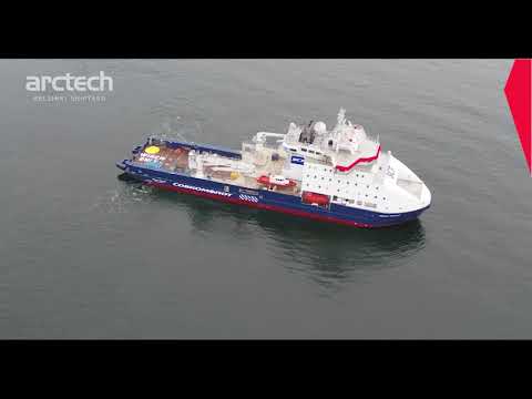 Ролик СЗ Arctech Helsinki Shipyard о строительстве 4 ледокольных судов снабжения