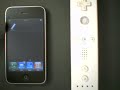 This follow up to the first WiiMote demo ( www.youtube.com ) features: 1. no more blinking WiiMote LEDs, 2. the new red BTstack status bar icon, 3. automatic BTstack start-up and power-off , and, 4. it's publicly available via Cydia.