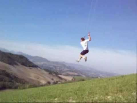 kite - Jumping with my KITE!!! (part 2) this kite is produced in Italy. dimension: linear meter = 5 square meters = 5 have fun! (I sell in order to pass to more lar...