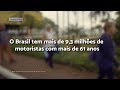 14% dos motoristas no Brasil tem mais de 61 anos 14% dos motoristas no Brasil tem mais de 61 anos