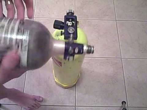 how to bleed a hpa tank