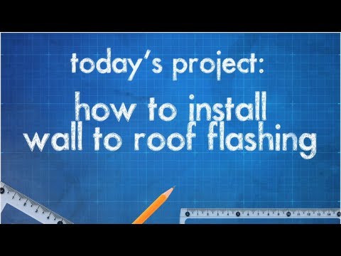 how to fasten flashing to roof