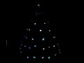 Optical fiber RGB LED glowing Christmas Tree (at dark)
