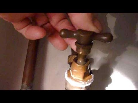 How to repair a leaking stop tap (stopcock).
