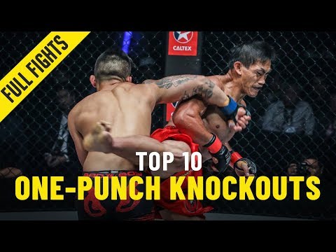 Top 10 One-Punch Knockouts | ONE Full Fights