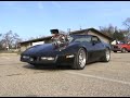 Donuts in the Roots Blown c4 Corvette: Mad Max style!