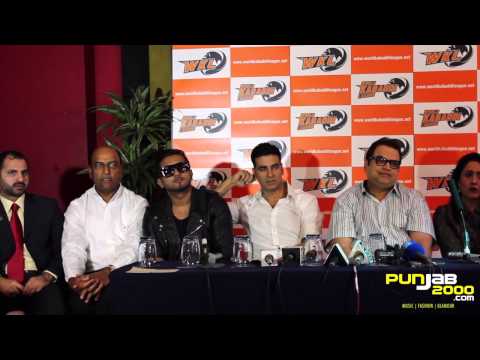 Akshay Kumar & Yo Yo Honey SIngh at the World Kabaddi League UK Launch & Entertainment Film