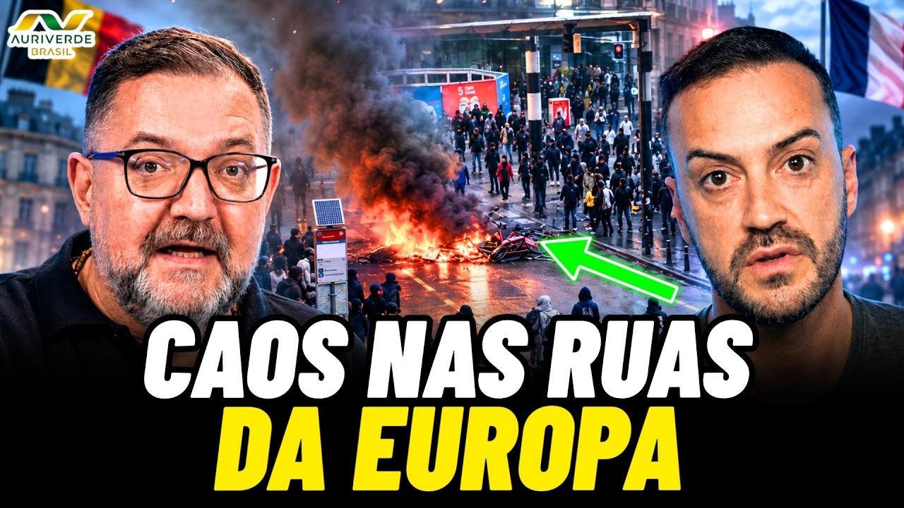 Vandalismo e depredação marcam protesto na Bélgica e França | Análise de Sérgio Tavares