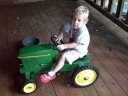 Elijah working on his colors