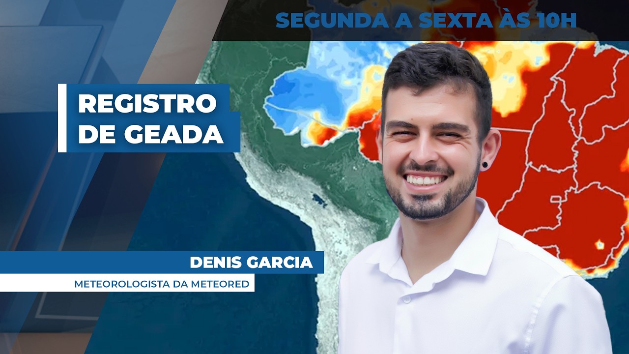 Sul do país registra a primeira geada do ano e risco de tempestade continua na região