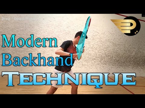 Squash - Modern Backhand Technique - How To Perform The Backhand Drive