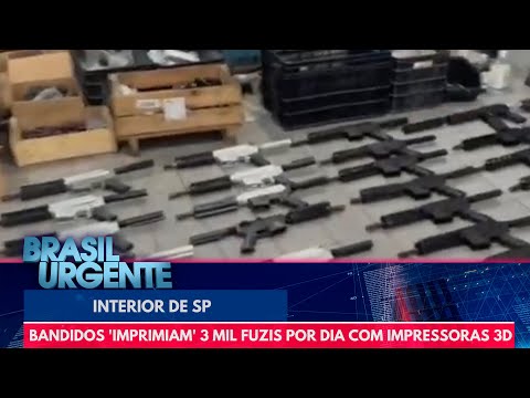 Bandidos 'imprimiam' 3 mil fuzis por dia com impressoras 3D | Brasil Urgente