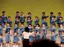 Japanese preschoolers singing at a concert.