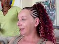Magic Style - Lovely combination of Cornrows and Open Braids