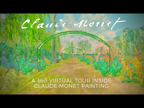 CLAUDE MONET - A WALK INSIDE  Bridge over a Pond of Water Lilies #monet #vr #impressionism - YouTube
