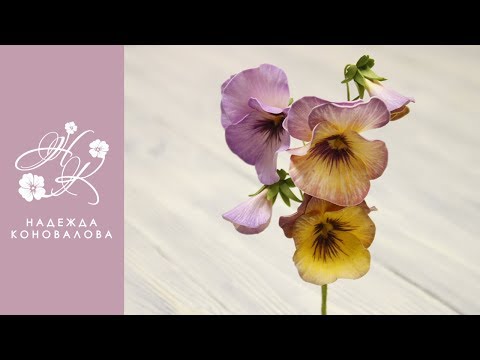 Анютины глазки из фоамирана - DomaVideo.Ru