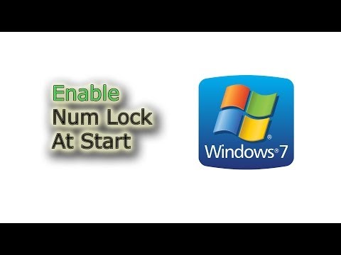 how to enable num lock on windows 8