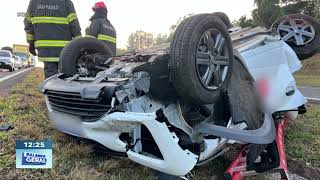 Dois acidentes em rodovia de Bauru: três pessoas se feriram nos acidentes