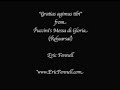 Eric Fennell sings Gratias agimus tibi