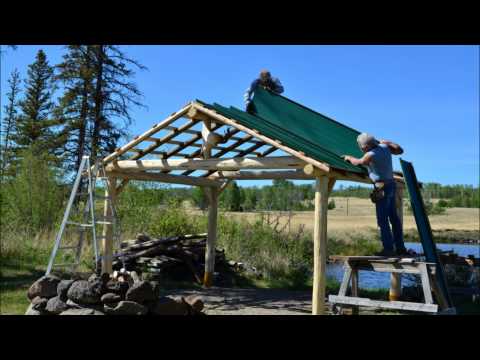 Building a Log Gazebo at Big Bar Lake