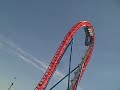 HersheyPark - Ride On Fahrenheit, front seat ride POV! Wow! Hershey Park rollercoaster 3