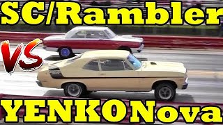 EVER SEEN these MUSCLE CARS?? 69 SC/RAMBLER 390 vs 70 YENKO NOVA 1/4 Mile Drag Race - RoadTestTV by Road Test TV
