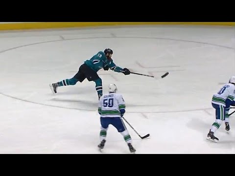 Video: Sharks' Thornton roofs it past Markstrom with wicked wrister