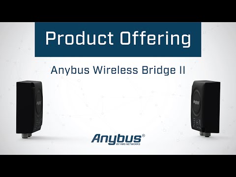 Anybus Wireless Bridge II - Replace Ethernet cables with Bluetooth or WiFi