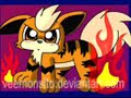 Eevee/Flareon  Growlithe tribute