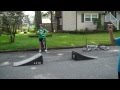 Mom Freaks Out When Kid Fails Ramp Jump - bike, face plant, fail, freak out, jump, mom, ramp, funny