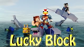 Minecraft | LUCKY BLOCK JAWS BOSS CHALLENGE - SHARKS VS LUCKY BLOCKS (Shark Attack)