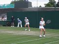 Jie Zheng doubles at Wimbledon 2008