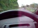 Climbing the foothill of Merapi Mountain - Driver view Climbing the foothill of Merapi Mountain - Driver view