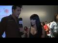 Apollonia chats with Rocco G of Fashion News Live at the Joseph Domingo show