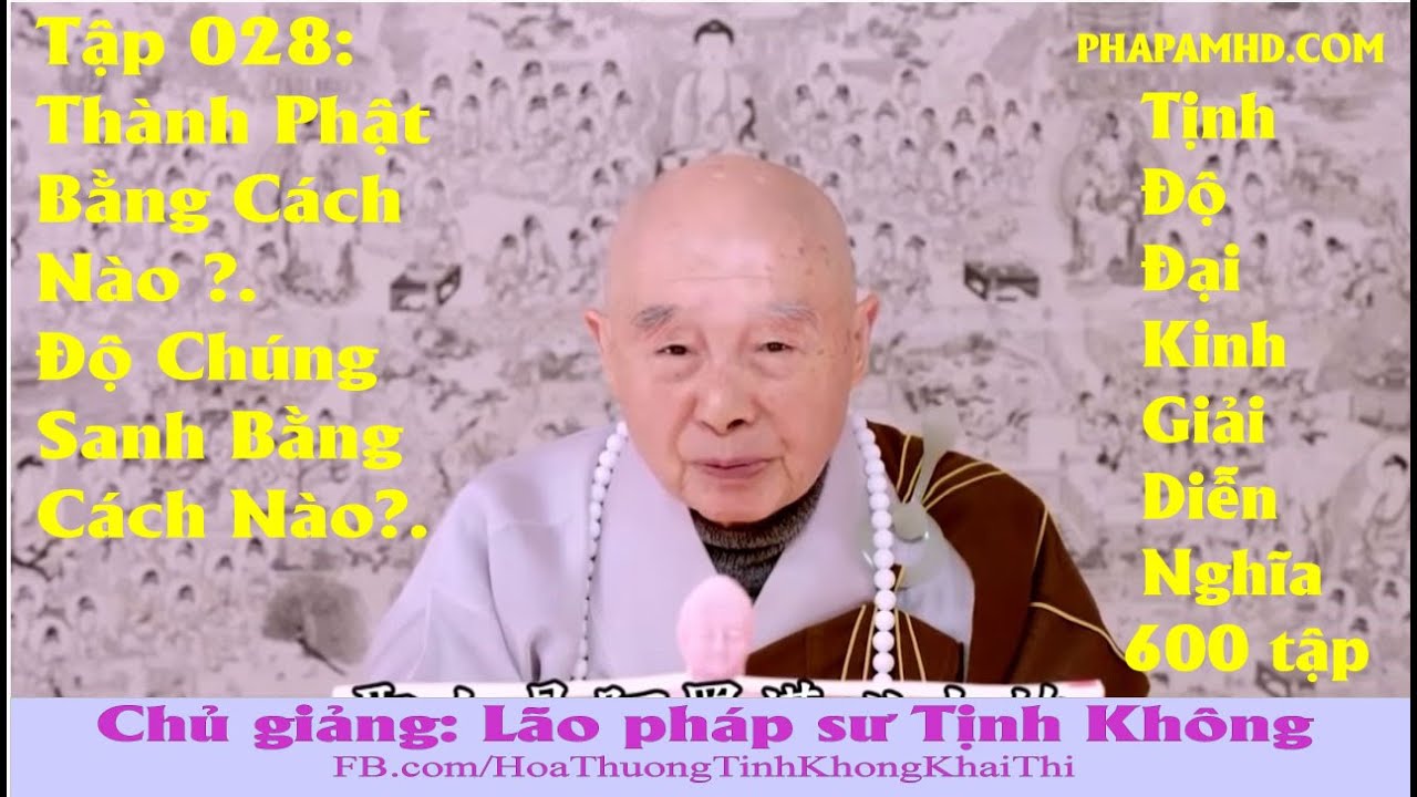 Tập 028, Thành Phật Bằng Cách Nào Độ Chúng Sanh Bằng Cách Nào, Tịnh Độ Đại Kinh Giải Diễn Nghĩa