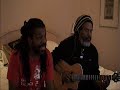 lloyd brown and friend tatta jamming an accoustic vibe prior to lloyd's concerts in birmingham 3rd/4th november 2006