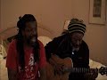 lloyd brown and friend tatta jamming an accoustic vibe prior to lloyd's concerts in birmingham 3rd/4th november 2006