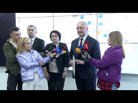 Igor Dodon a prezidat prima ședință a Centrului unic de comandă pentru gestionarea crizei provocate de virusul COVID-19