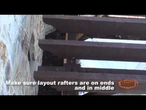 how to fasten pergola rafters