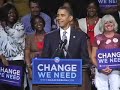Barack Obama speaks to Women about the Economic Crisis